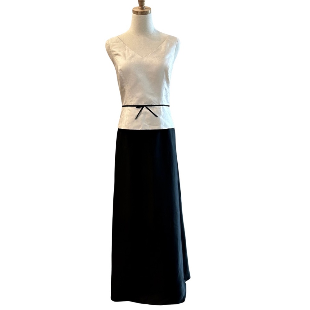 SET~> ANN TAYLOR FORMAL Set — Tailored Bow Top & Maxi Skirt — 4, 6